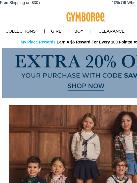 gymboree newsletter: The Best Time to Shop Back-To-School Looks? Now! �...