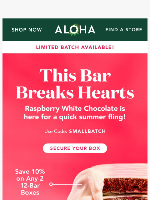 aloha newsletter: We made a surprise batch!