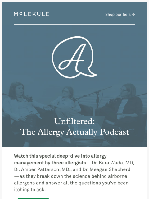 molekule newsletter: Do air purifiers help allergies? 🤧