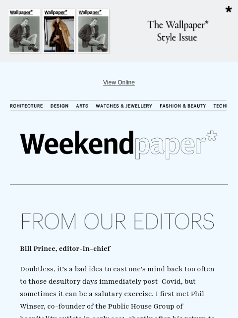 futureplc newsletter: Weekendpaper* | The rebirth of the British gastrop...