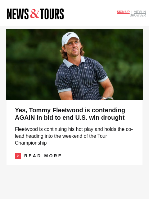 golfdigest newsletter: Tragedy strikes Yale Golf Course