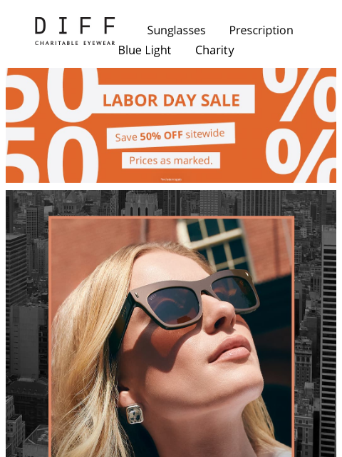 diffeyewear newsletter: Shop 50% Off Fierce & Flawless 😻