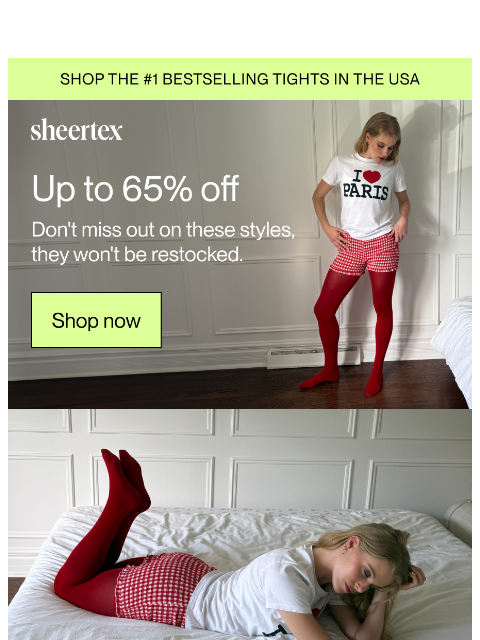 sheertex newsletter: ALMOST GONE.