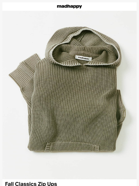 madhappy newsletter: Fall Classics Knits 🧵