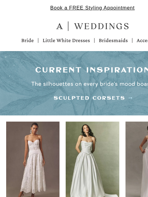 anthropologie newsletter: The looks inspiring every bride