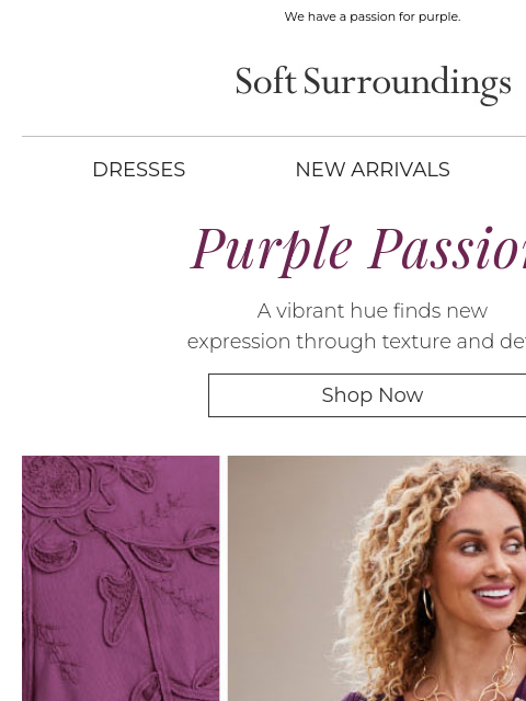 softsurroundings newsletter: New Fall Color Story