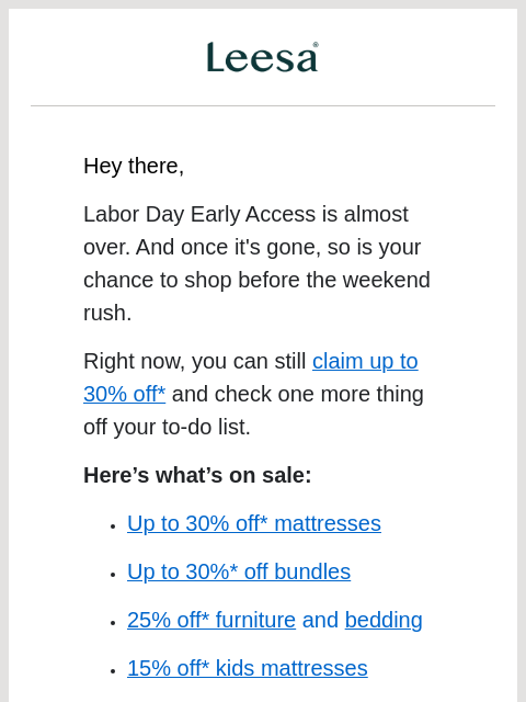 leesasleep newsletter: Don’t say we didn’t warn you