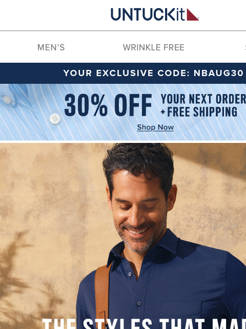 untuckit newsletter: Our Famous “Best Summer Shirt” from Men’s Journal