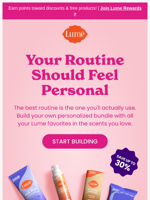 lumedeodorant newsletter: Build the bundle that's right for you.