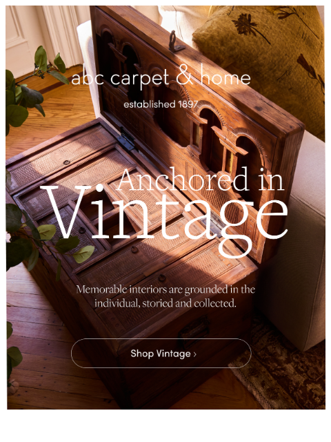 abchome newsletter: Vintage Worth the Hype
