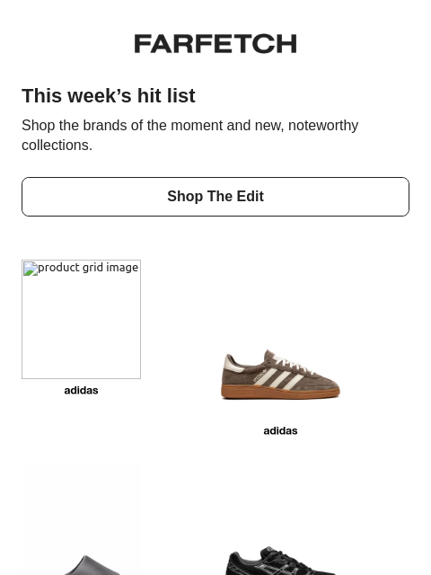 farfetch newsletter: What’s trending this week?