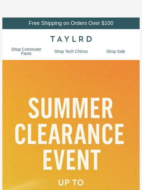 taylrd newsletter: [EVERYTHING MUST GO] Last Chance to Shop up to 80%...