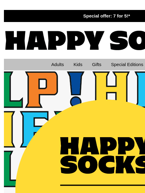 happysocks newsletter: Don't Miss The Beatles Collection!