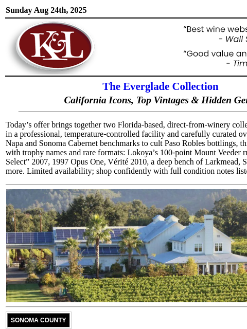 klwines newsletter: Winery-Direct Library Collectibles: Rare Formats, ...