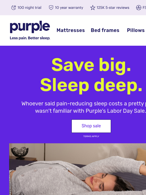purple newsletter: Saving, sleeping, thriving