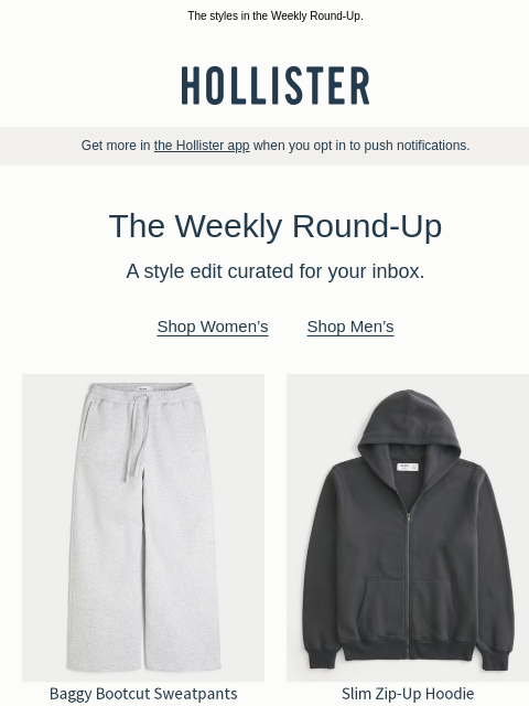 hollisterco newsletter: For your back-to-school haul.