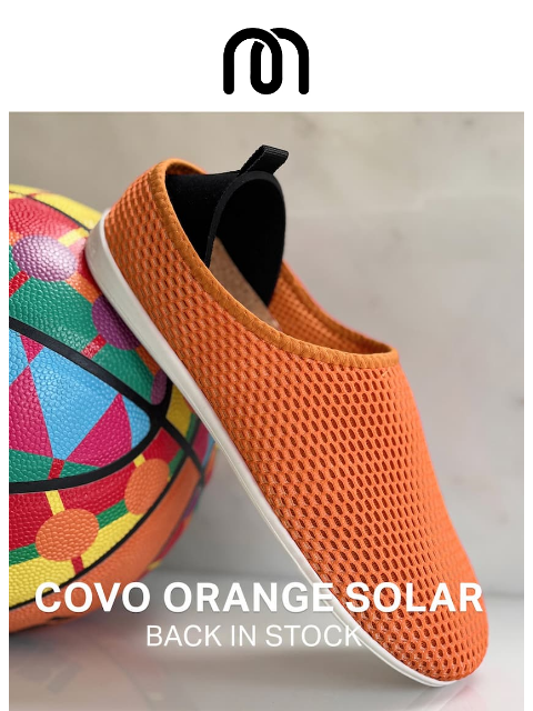 mahabis newsletter: BACK IN STOCK - Covo Orange Solar