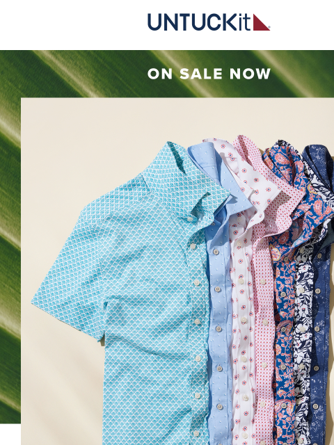 untuckit newsletter: NOW: $65 + ☀️ Out = 💪 Out