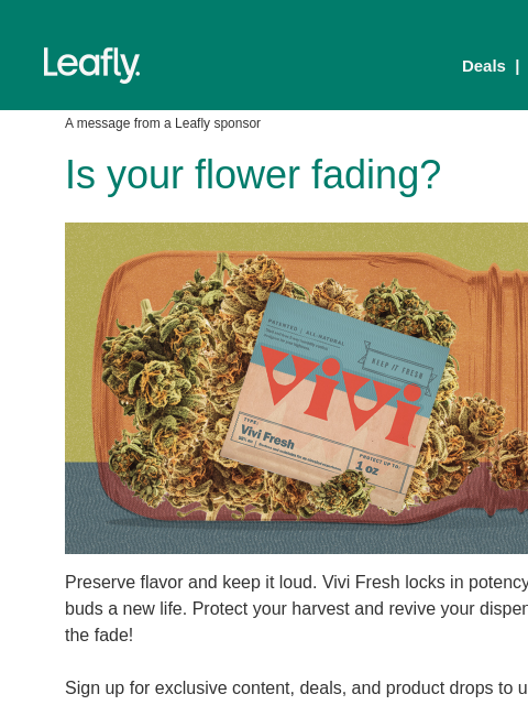 leafly newsletter: Protect the potency! 🛡️
