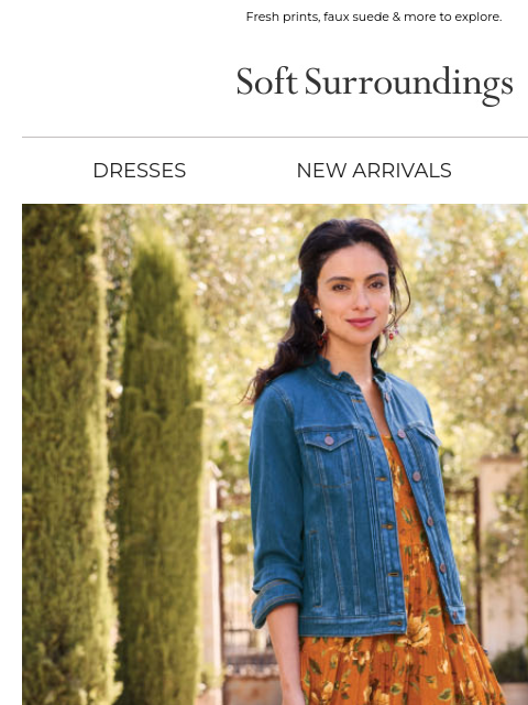 softsurroundings newsletter: New Arrivals. Endless Fall Looks.