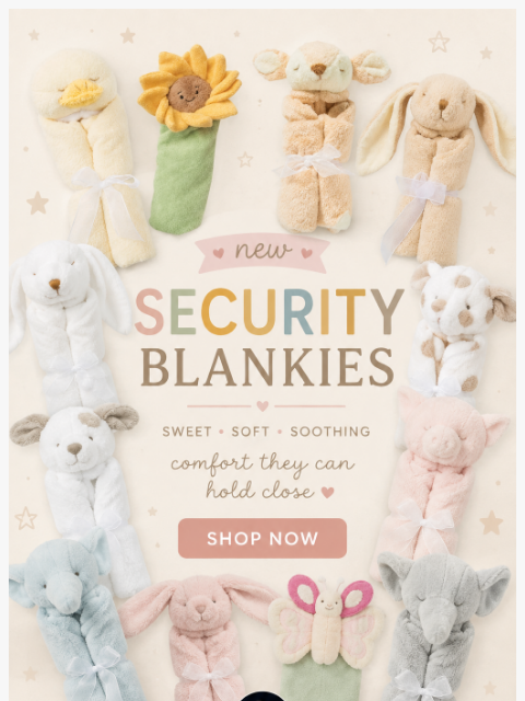 spearmintlove newsletter: New Security Blankies Are Here 🧸💗