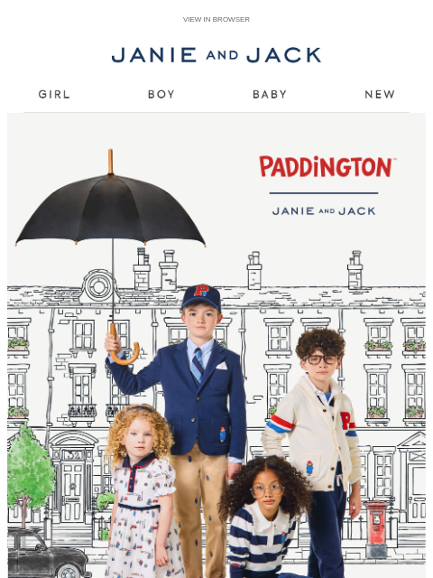 janieandjack newsletter: Introducing: Paddington x Janie and Jack