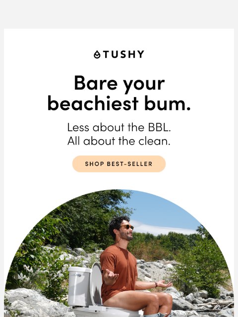 hellotushy newsletter: Don't bring a TP streamer to the beach 🏖️