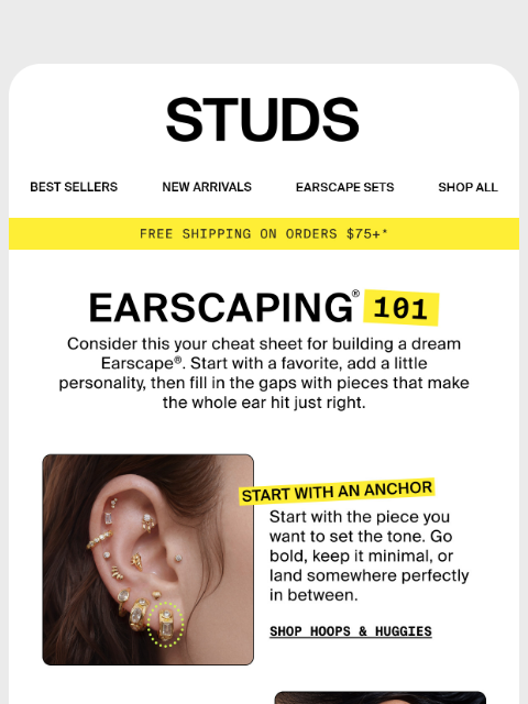 studs newsletter: Your Earscape® could use this 👀