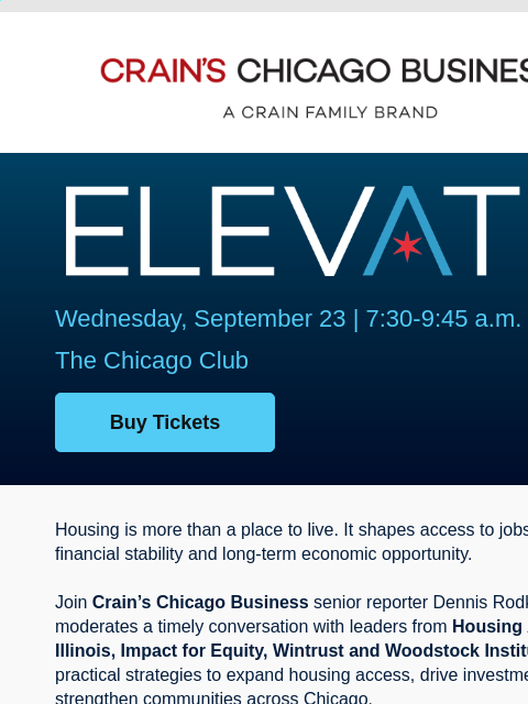 crainliveevents newsletter: What does it take to unlock real economic mobility...