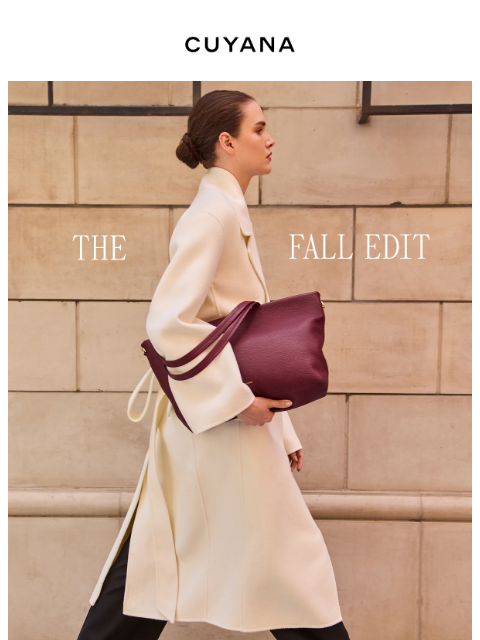 cuyana newsletter: The Fall Edit