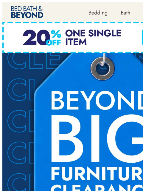 bedbathandbeyond newsletter: Furniture deals worth making room for ✨
