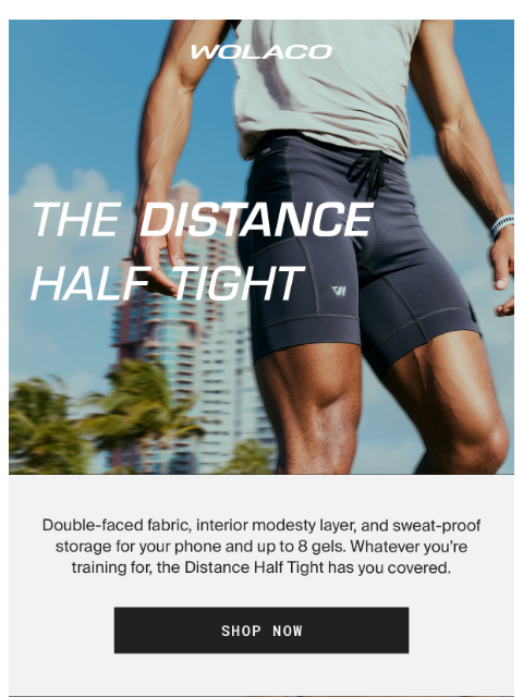 wolaco newsletter: The #1 Marathon Half Tight 🎖️