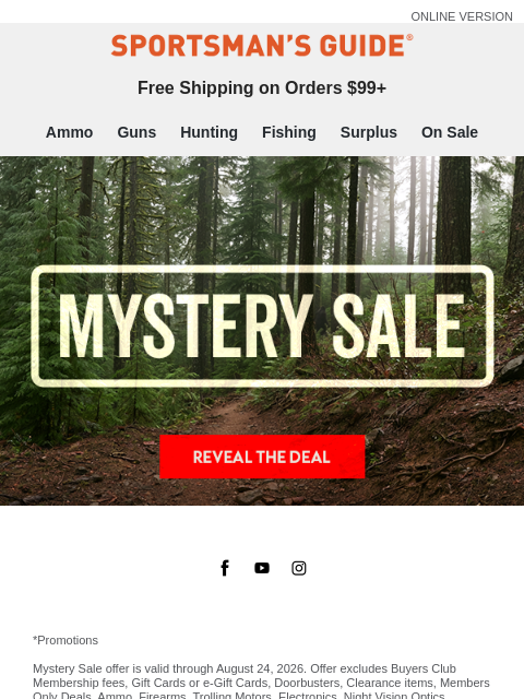 sportsmansguide newsletter: A Mystery Deal Is Waiting For You