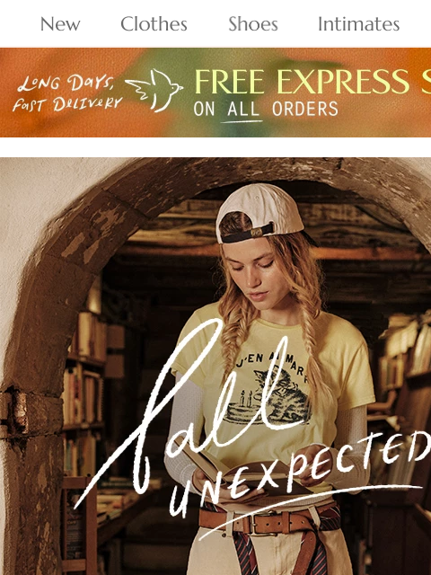 freepeople newsletter: New Collection: Fall, Unexpected