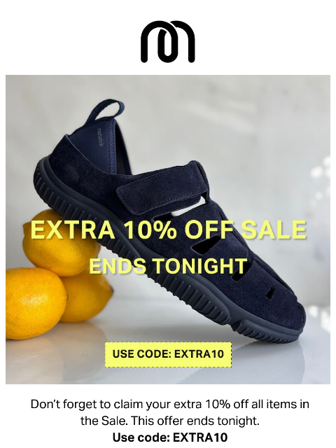 mahabis newsletter: Last chance - extra 10% off Sale