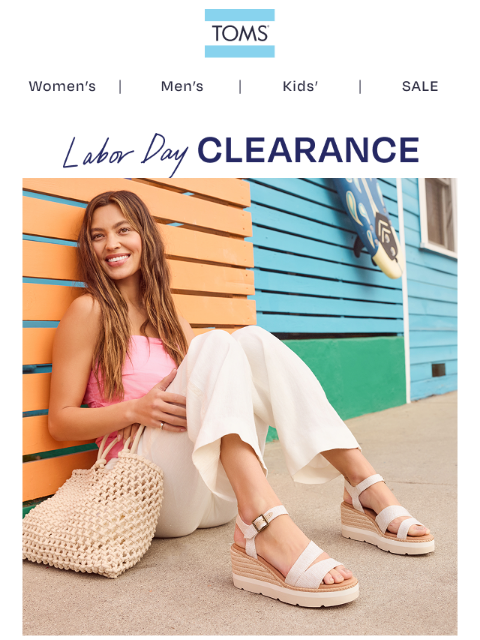 toms newsletter: Keep Summer Going with an Extra 30% Off Sale Sanda...