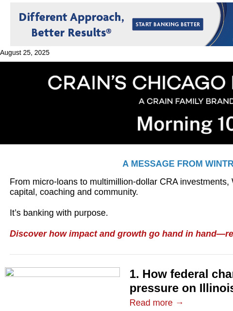 crainalerts newsletter: Illinois faces a food problem