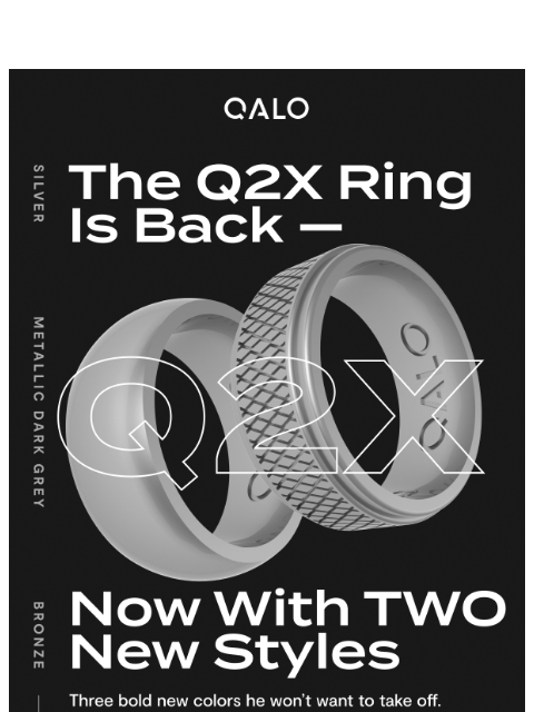 qalo newsletter: Two fresh looks for his next favorite ring