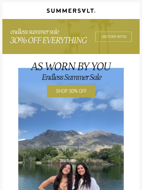 summersalt newsletter: You Wear This Sale So Well ✨