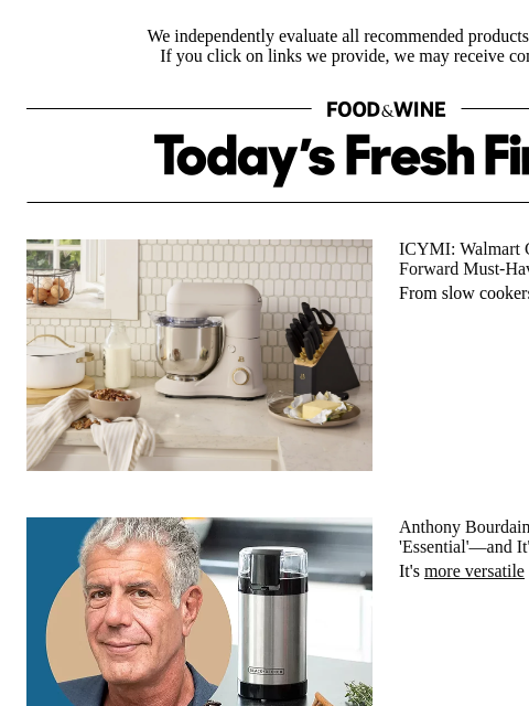 foodandwine newsletter: Anthony Bourdain Called This Tool an 'Essential,' ...