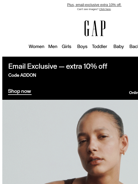 gap newsletter: Ending soon: up to 50% off early fall picks