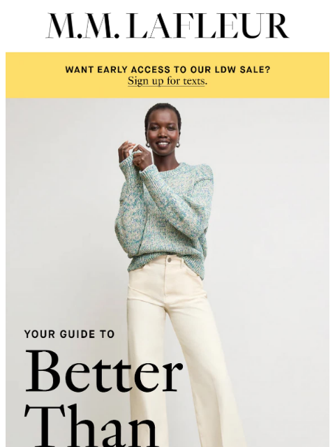 mmlafleur newsletter: The Better Than Denim Edit 👖