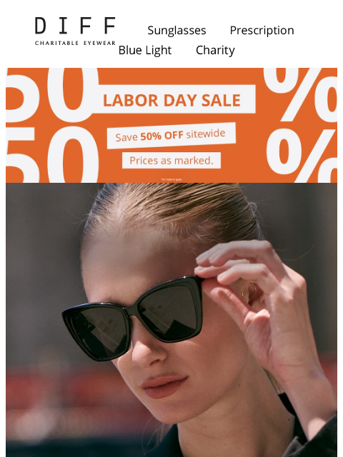 diffeyewear newsletter: 50% Off Best Sellers 😎