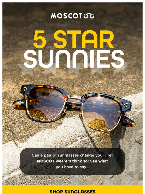 moscot newsletter: 5 Star Sunnies