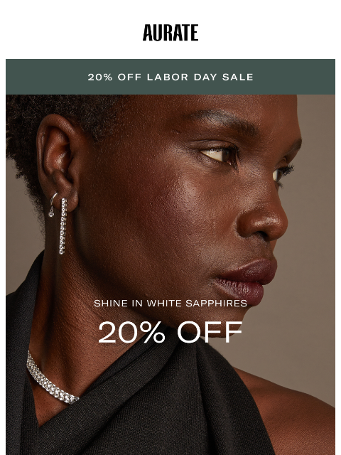 auratenewyork newsletter: 20% OFF & CAMERA READY