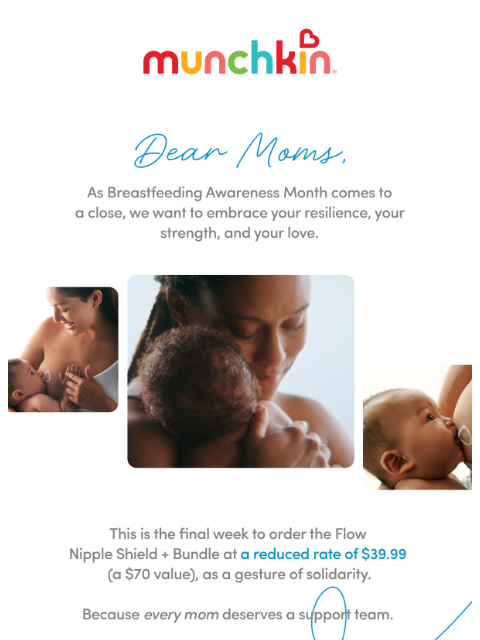 munchkin newsletter: Last week for special offer on our Flow bundle!