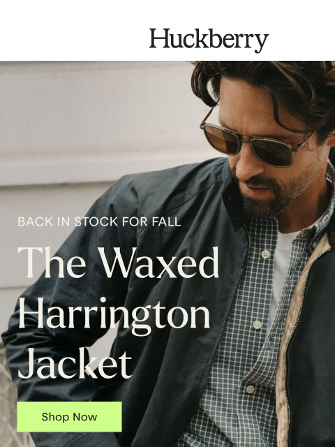 huckberry newsletter: Built for Golfers in the 1930s. Rebuilt for Today.