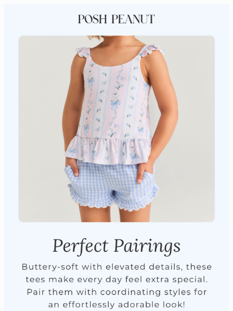 poshpeanut newsletter: 💖 Everyday Tees With Elevated Details