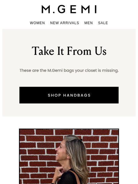 mgemi newsletter: Team M.Gemi’s Go-To Bags