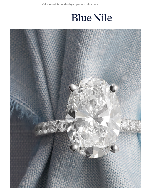 bluenile newsletter: The Pavé Edit: Up to 25% Off* Select Settings